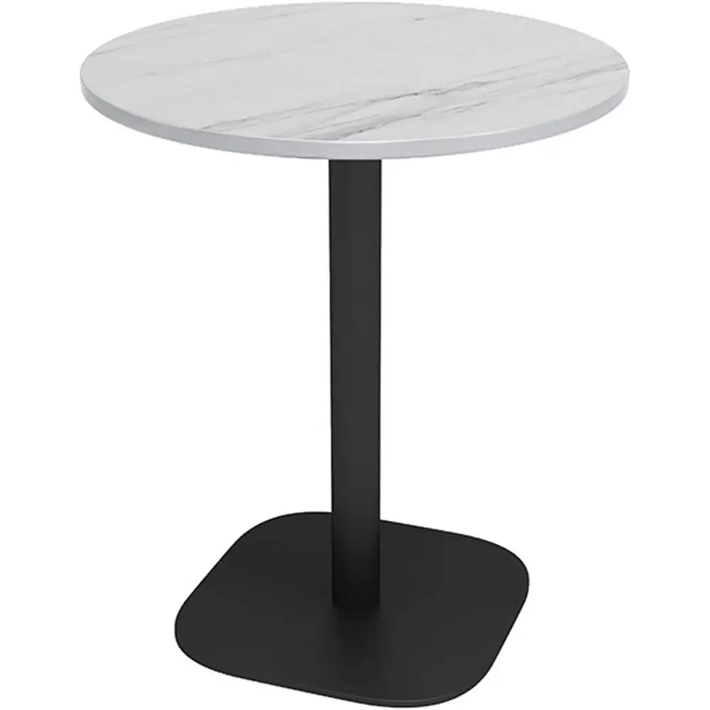 

Sintered Stone Top Bar Table,Modern Side Table with Black Base, Easy to Assemble Tall Table Bistro Tables for Restaurant Cafe Co