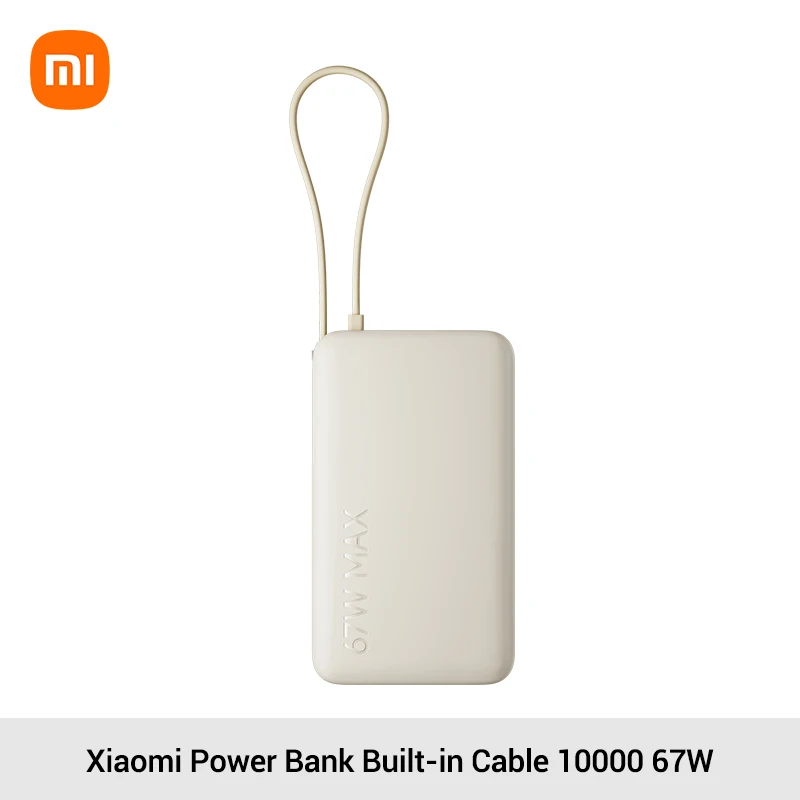 Xiaomi Power Bank 10000 67W – Der ultimative Reisebegleiter für schnelles Aufladen mit integriertem Kabel