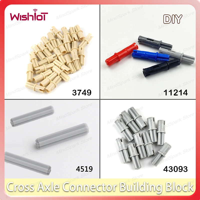 

Cross Axle with Bolt Building Block Connector MOC Technology Loose Parts Compatible Bricks Children DIY Educational Toys