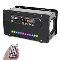 DIY Bluetooth-Compatible Speaker Kit LED FM Radio USB Mini Home Sound Amplifier with Digital Display Soldering Project Practice