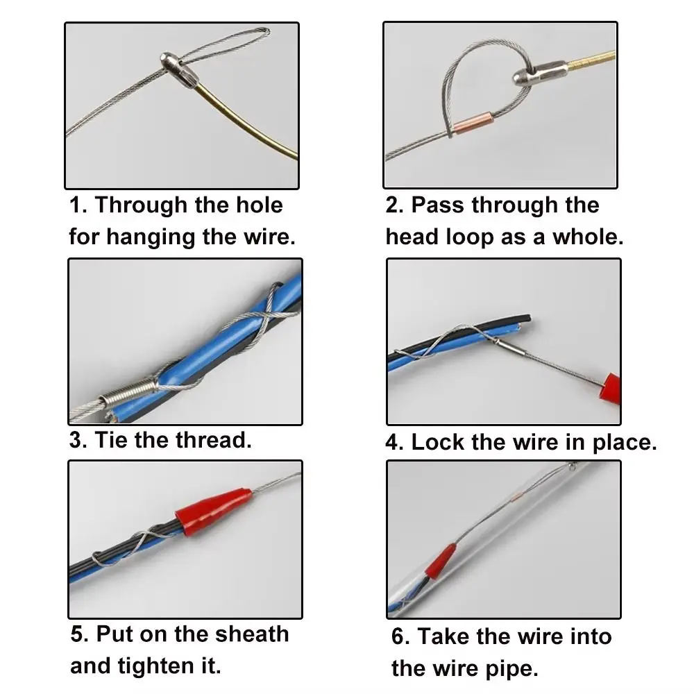 Portable Wire Puller Rubber Thread Perforated Tube Cable Puller Anti Slip Clamp Durable Fastener Wire Gripper Electrician Use