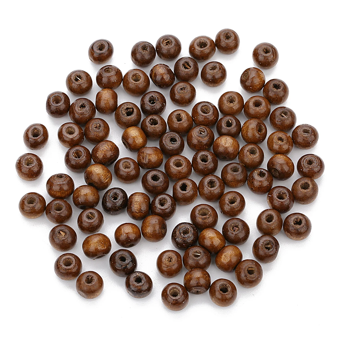 

200pcs/lot 8.8x7mm Natural Wooden Abacus Beads Big Hole Loose Spacer Beads For Jewelry Making DIY Necklace Bracelet Accessories