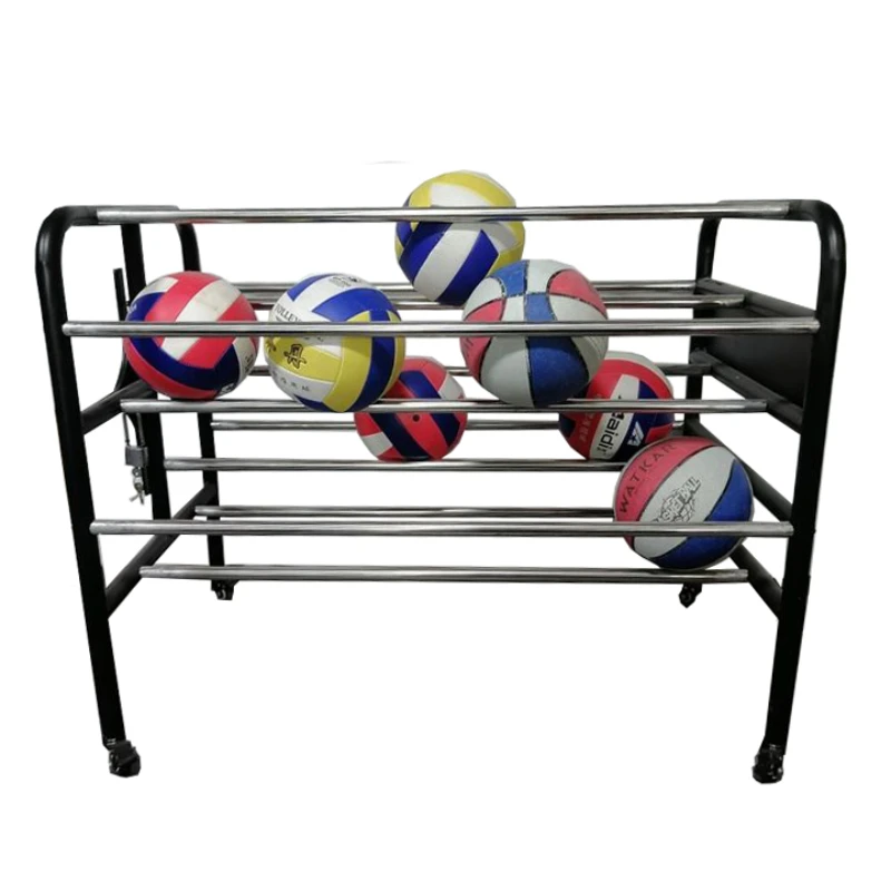 Basketball Training Equipment Basketball Shooting Training Stand Rack Rolling Sport Ball Cart Basketball Equipment