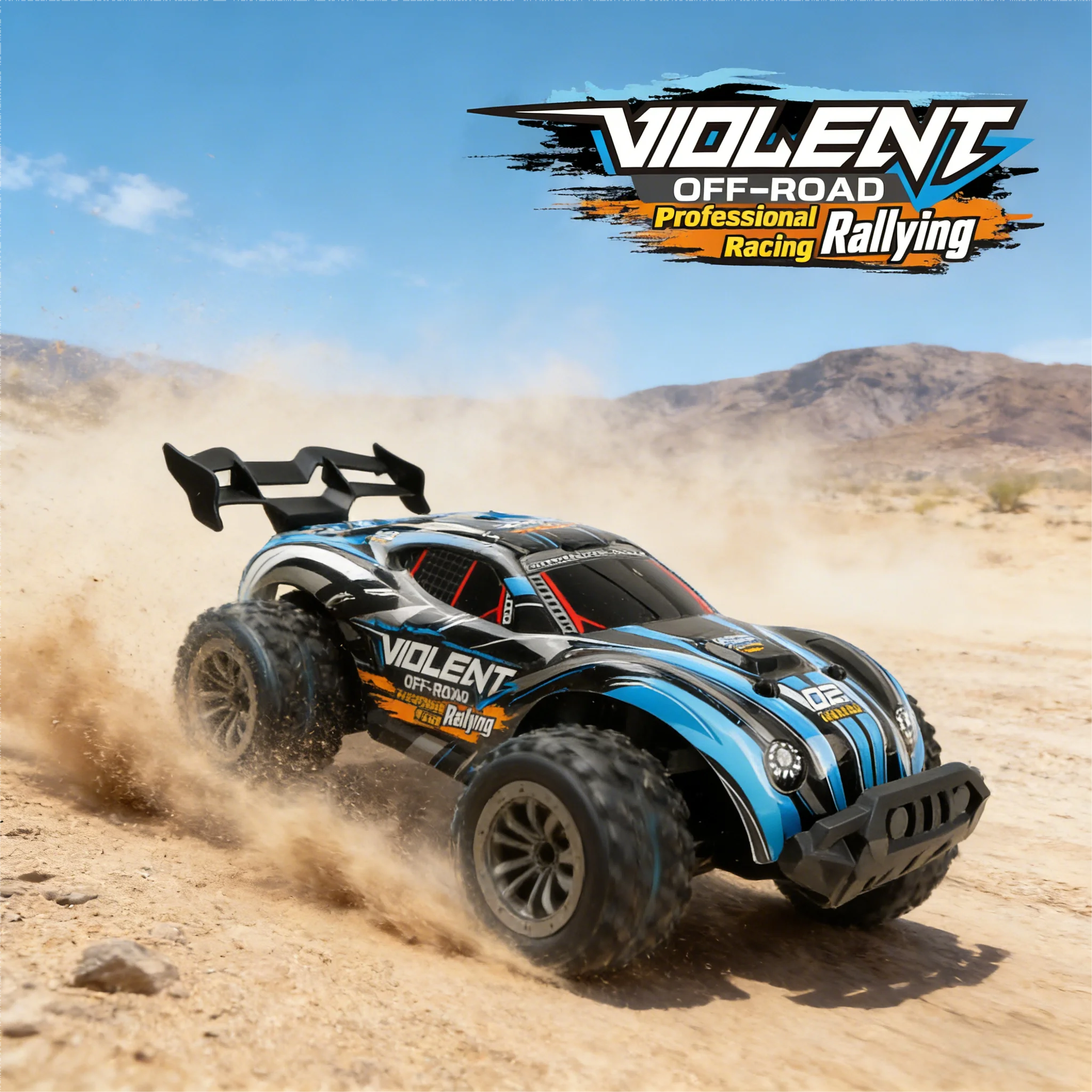 

RC drift car two-wheel drive electric racing car remote control, truck toysElectric Remote Control Toy Car for Drifting Fun