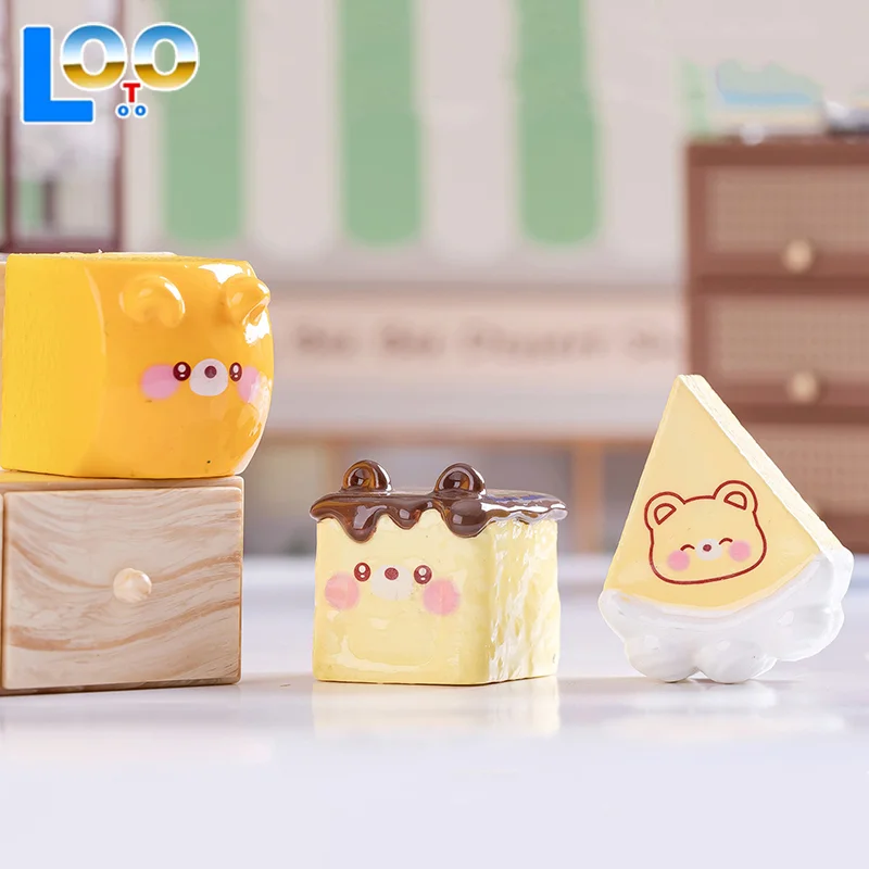 Микропейзаж, креативный медведь, хлеб, кукла, кукольный дом, сделай сам, еда, игровое украшение, аксессуары, настольные украшения