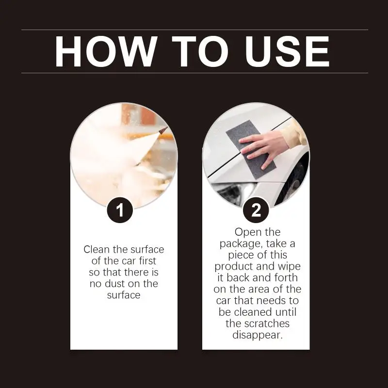 Auto Nano  Repair Cloth Efficient Car Paint Cleaner Longlasting  and Water Stain Removal Pad Bulk
