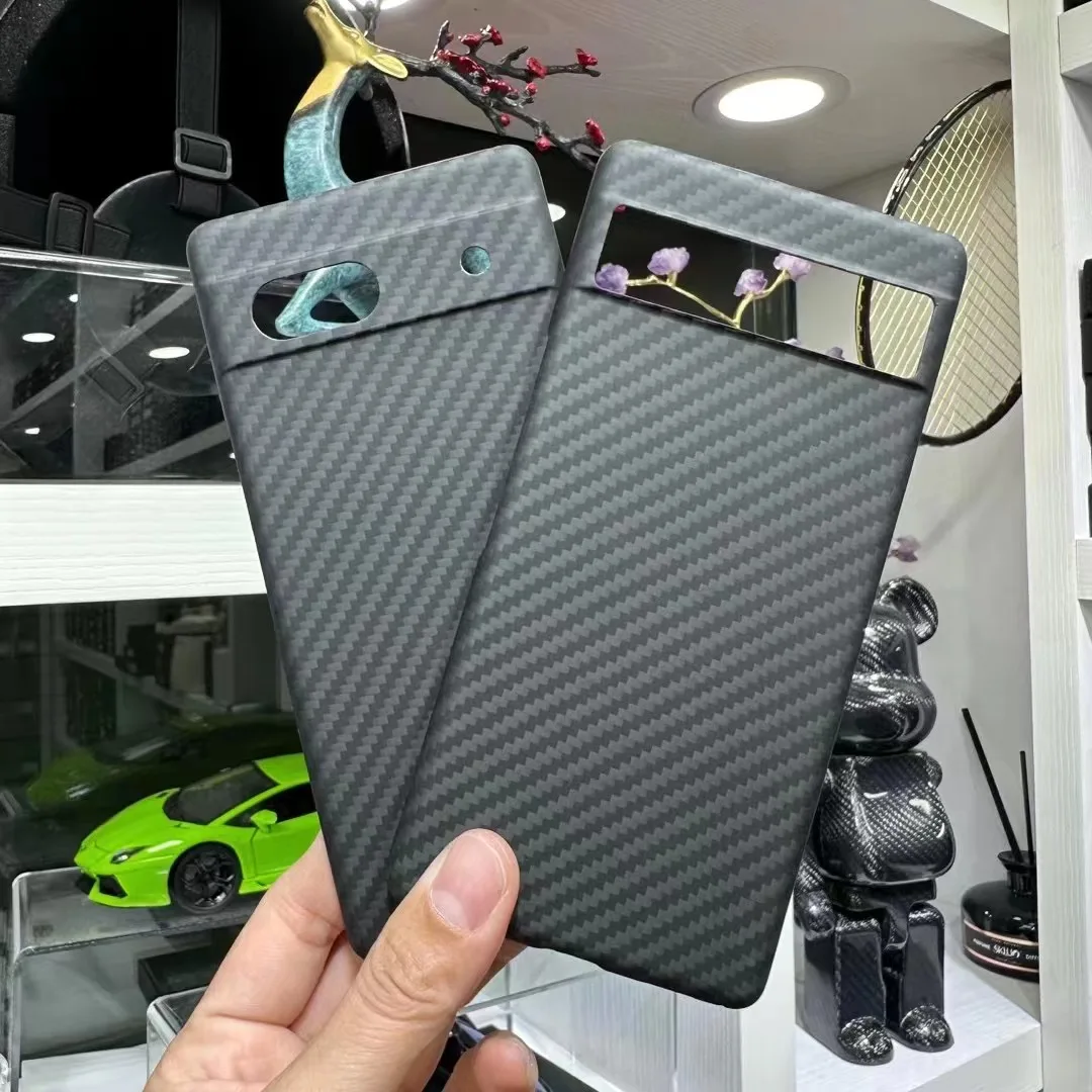 

100% Real Carbon Fiber Case for Google Pixel 7A Ultra-thin Lightweight Aramid Matte Black Back Hard Phone Cover for Pixel7A