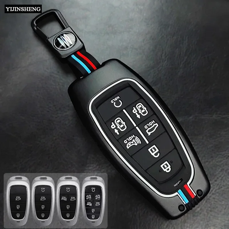 3 4 5 7 Buttons Full Cover Car Key Fob Case for Hyundai Sonata Sel Ev 6 Ev 8 IONIQ 5 Nexo DN8 Fe Tucson Sonata Staria NX4 Ioniq