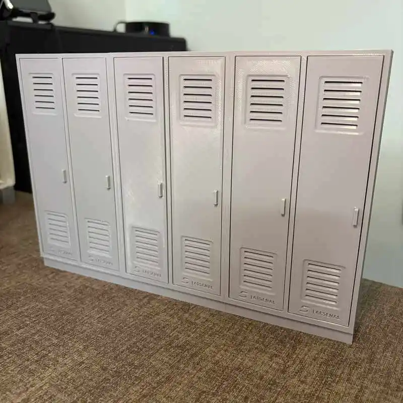 18cm Miniature Food Play School Locker Storage Cabinet Model 1:12 Figma Compatible Doll Mecha Girl Soldier Scene Display