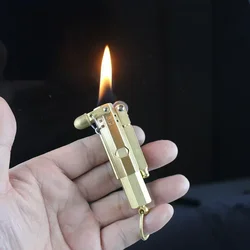 Retro Unusual Petrol Lighter Windbreaker Smoking Accessories Lamp oil Windproof Grinding Wheel Flint Lighter Men's Gift