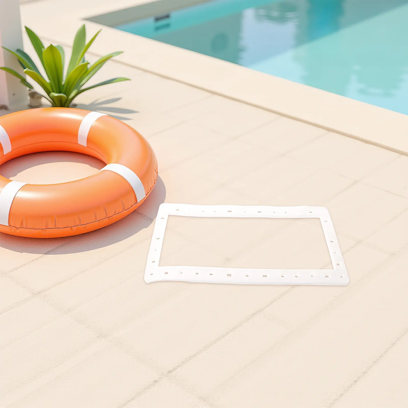 Wide Mouth Skimmer Butterfly Gasket Leak Proof Replacement Parts for Above Ground Pool Maintenance Compatible with Sp1091lx Pool