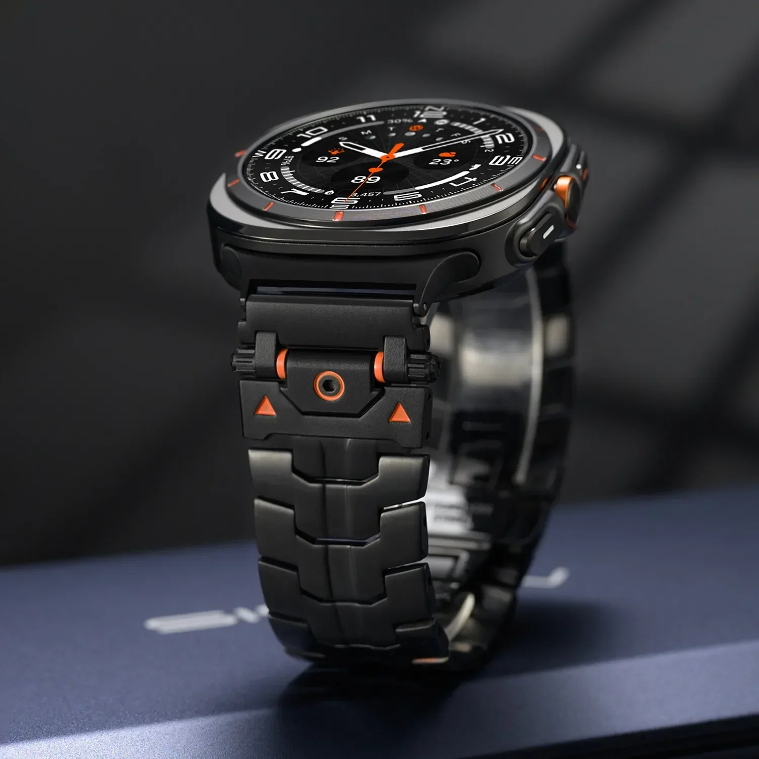 Samsung Galaxy Watch Ultra 2025 47mm用メタルストラップ 快適なステンレススチールブレスレットバンド Galaxy Watch 7 Ultra 47mm対応