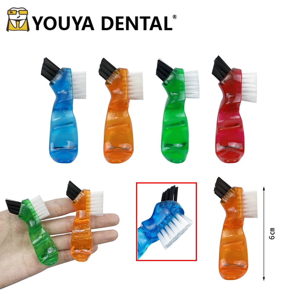 

1PC Double Side Denture Brush Cleaning Toothbrush Denture False Teeth Brushes Oral Care Tool