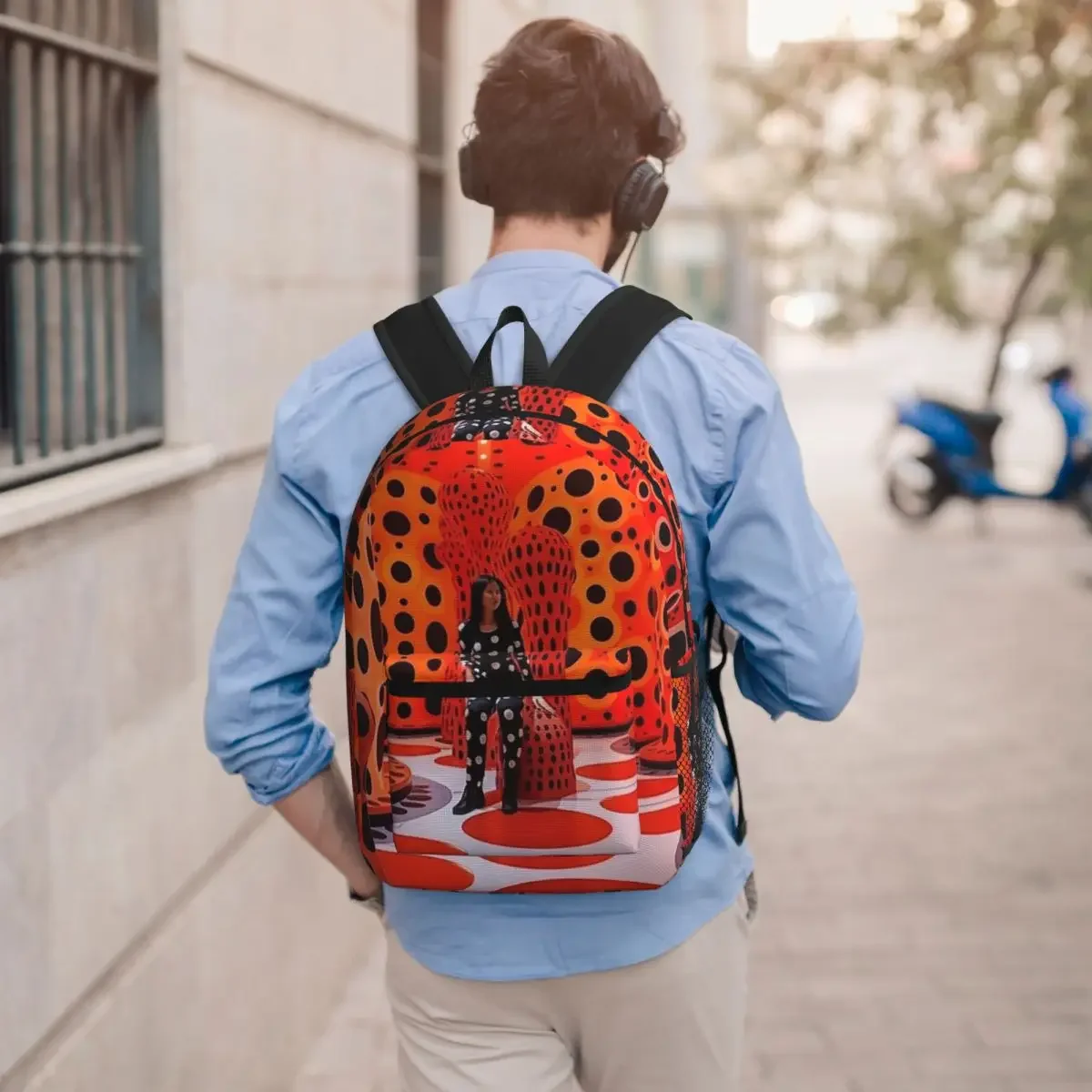 Kusama Cinch Student Backpack School Bag Hiking Travel Daypack for Boys Girls Bookbag Shoulder Bags
