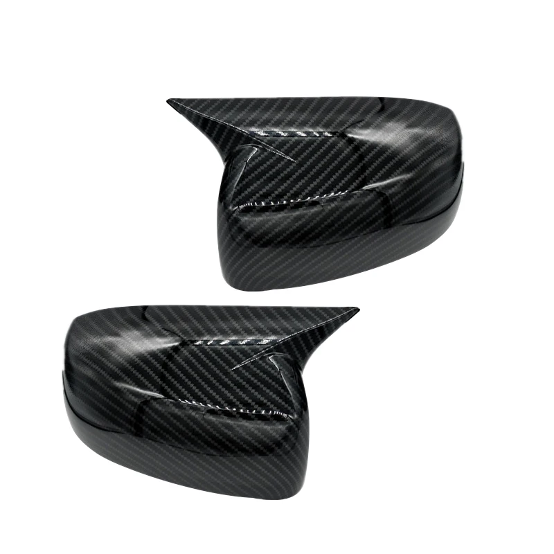 

1 Pair Ox Horn Side Rearview Mirror Covers Caps Fit for Mitsubishi Lancer EVO 2016 2015 2014 2013