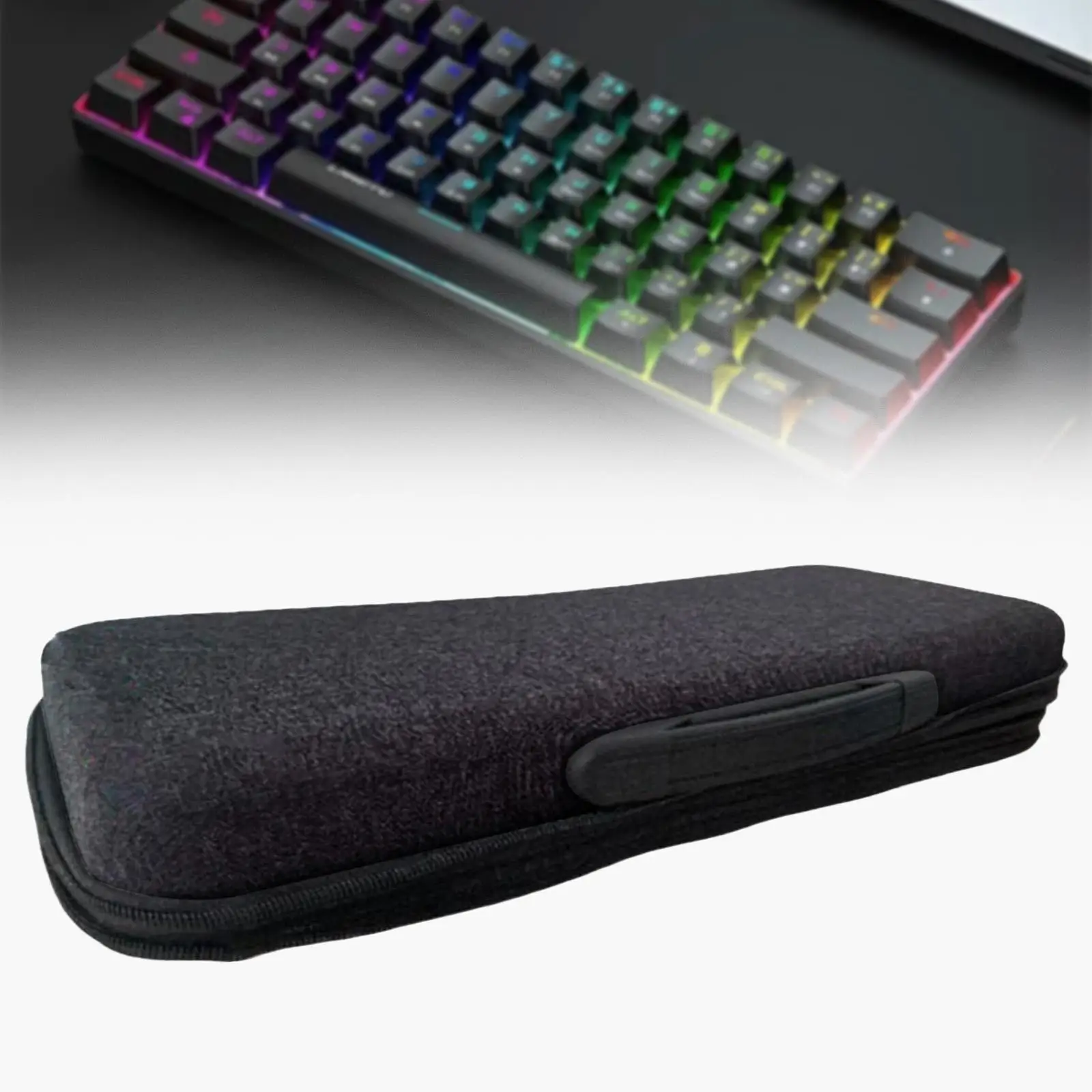 Mechanical Keyboard Case Dustproof Shockproof Portable Travel Carrying Bag