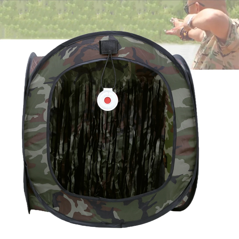 Outdoor Shooting Target Tent Foldable Paintball Slingshot BB Bullet Recycled Targets CS Airsoft Training Portable Tactical Pouch