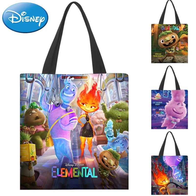 Disney-bolso de hombro con figura de Anime Ember Wade, bolsa de compras, portátil, reutilizable, Kawaii, almacenamiento