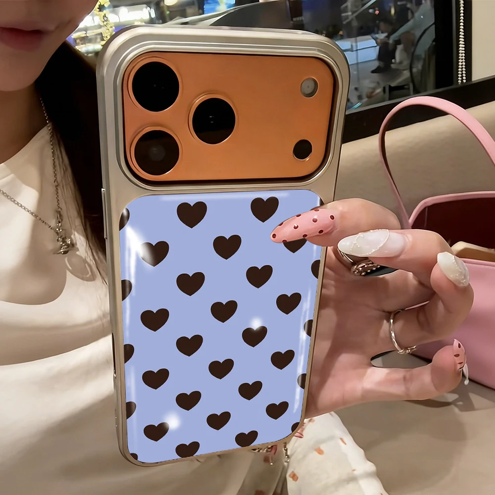 Minimalistisches Love-Design Drop-Glue-Hülle für iPhone 15 17 13 Pro Max Phone 11 12 ProMax 14 15 16 Plus Hüllen Stoßfeste Luxus-Funda – Detail 14