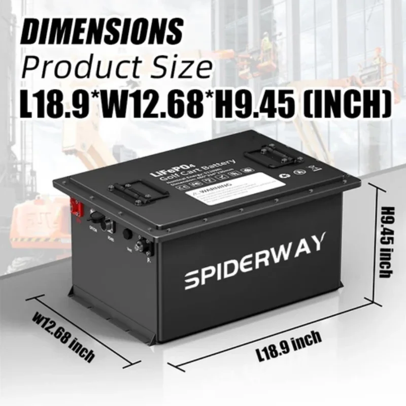 48V(51.2V) 105Ah LiFePO4 Lithium Battery for Genie JLG Skyjack Boom Scissor Lift GS-2689 GS-3369 GS-2669
