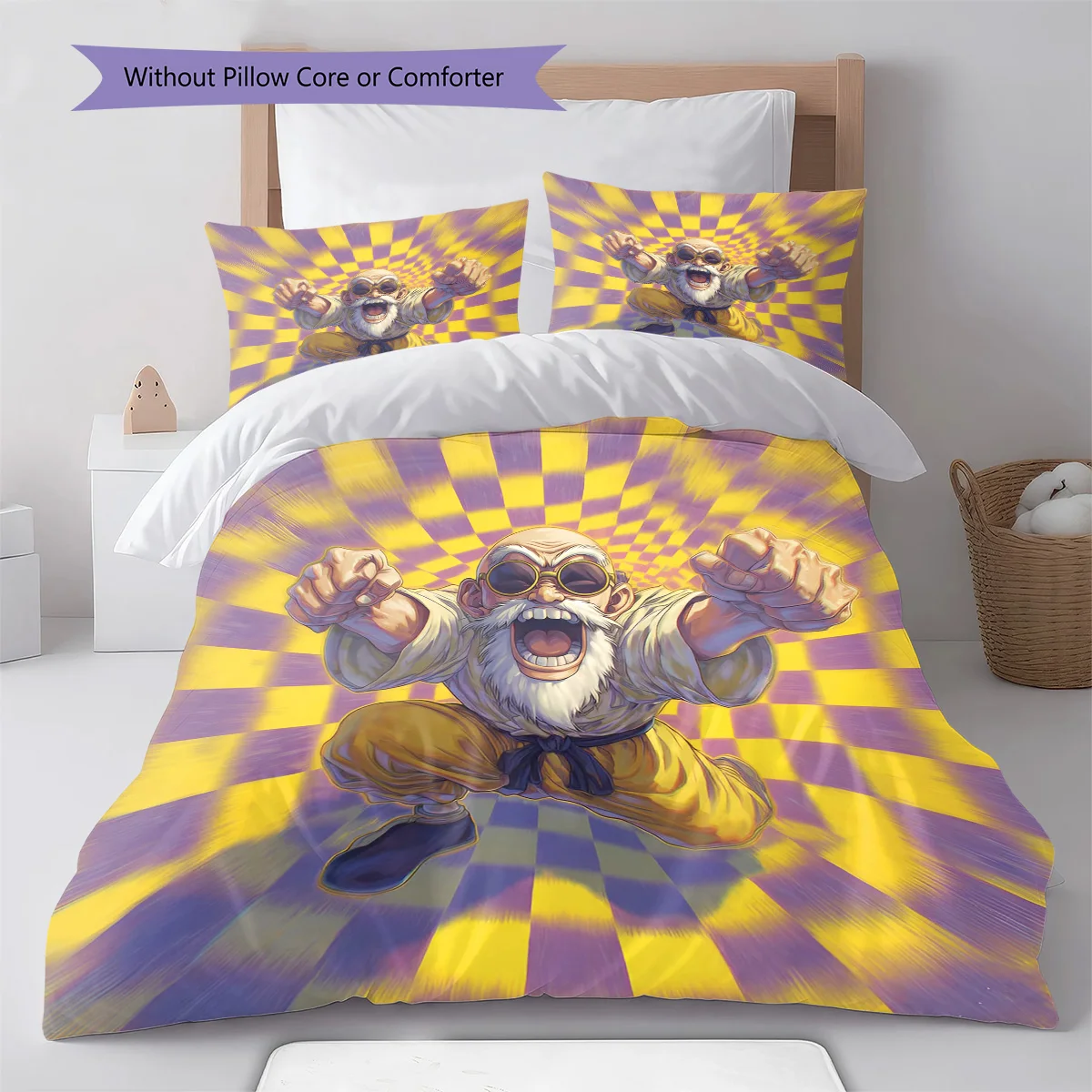 Dragon Ball Action Pose Cool Bedding Set Anime Duvet Cover Polyester Soft Comforter Set -QJY