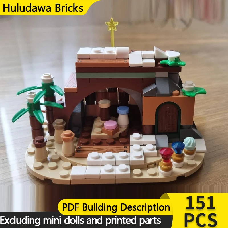 

Модель с видом на улицу, MOC, строительные кирпичи, зимняя деревня, Рождественская сцена, модульная технология, детские праздничные подарки, сборные игрушки, костюм