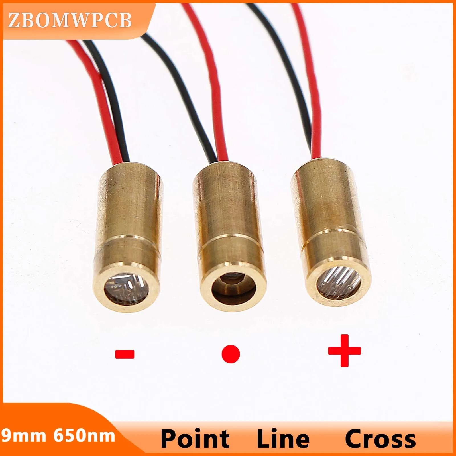 3pcs 650nm Laser Point /Line/Cross Red Line Industrial Module 9mm 5mw Adjustable Focal Length