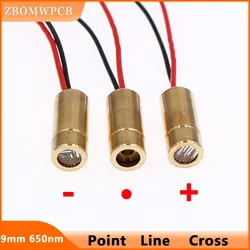 3pcs 650nm Laser Point /Line/Cross Red Line Industrial Module 9mm 5mw Adjustable Focal Length