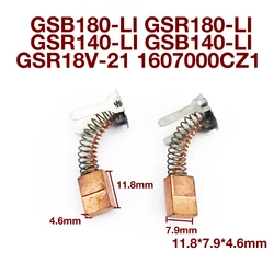 Carbon Brushes Parts for Bosch GSB180-LI GSR180-LI GSR140-LI GSB140-LI GSR18V-21 1607000CZ1 Impact Drill Power Tools Replacement