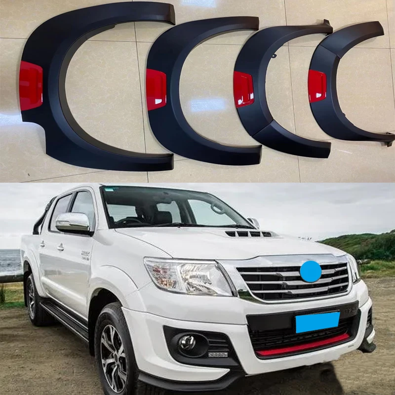 

Exterior Auto Parts Fender Flare Plate Cover For Hilux Vigo 2012 2013 2014 Pickup Styling Car Accessories