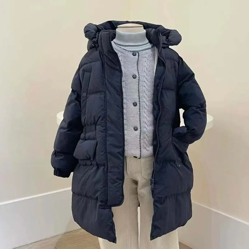 

Per-sale 2025 Autumn Winter BP Baby Girls Windproof Thickened Warm Hooded Down Jacket Boys Jackets Hat Sleeves Are Detachable