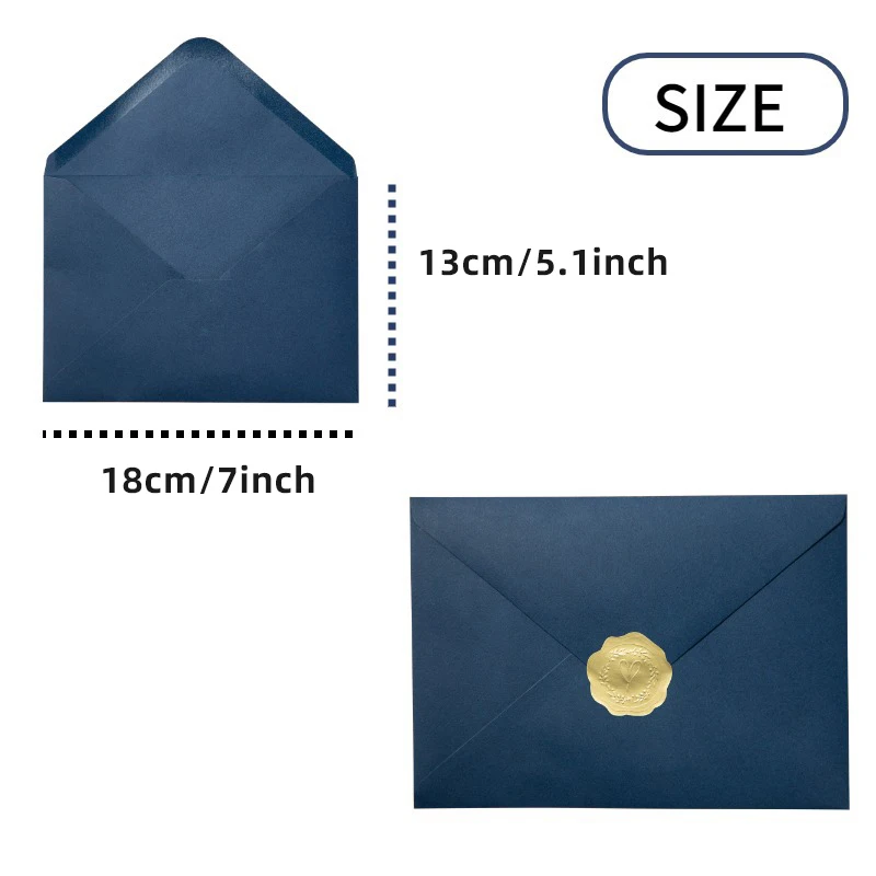 50pcs/lot Green 18x13cm Envelopes for Wedding Invitations Business Autohesion 120g Paper Stationery Supplies Storage Bag