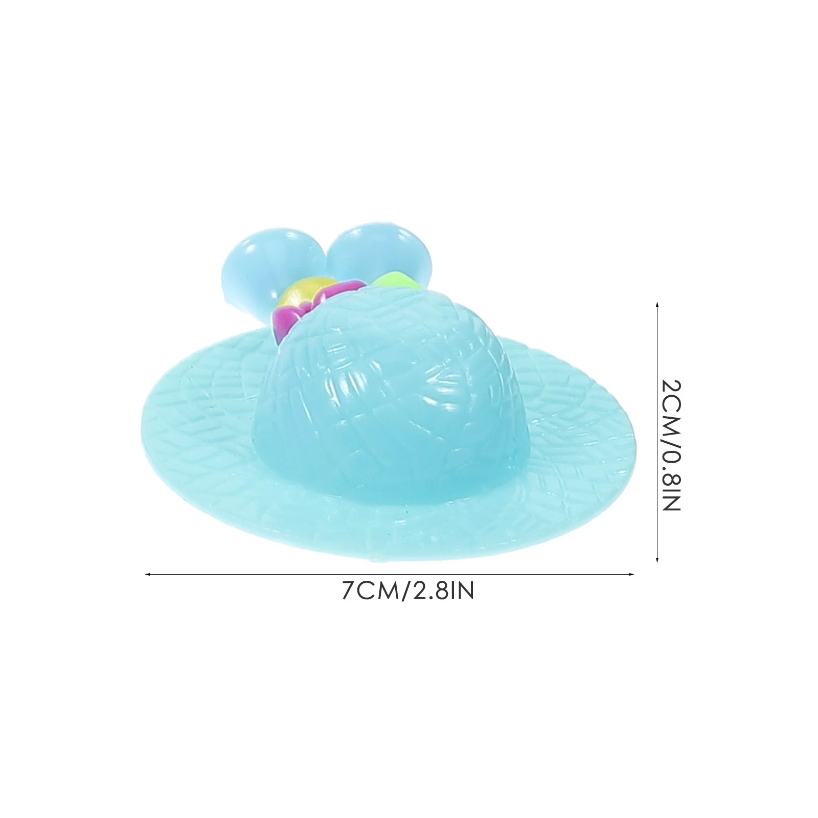 30pcs Mini Hat Plastic Fake Hat For Miniature House Decor Diy Crafts Charm Headdress Props Play Scene Accessory Dollhouse