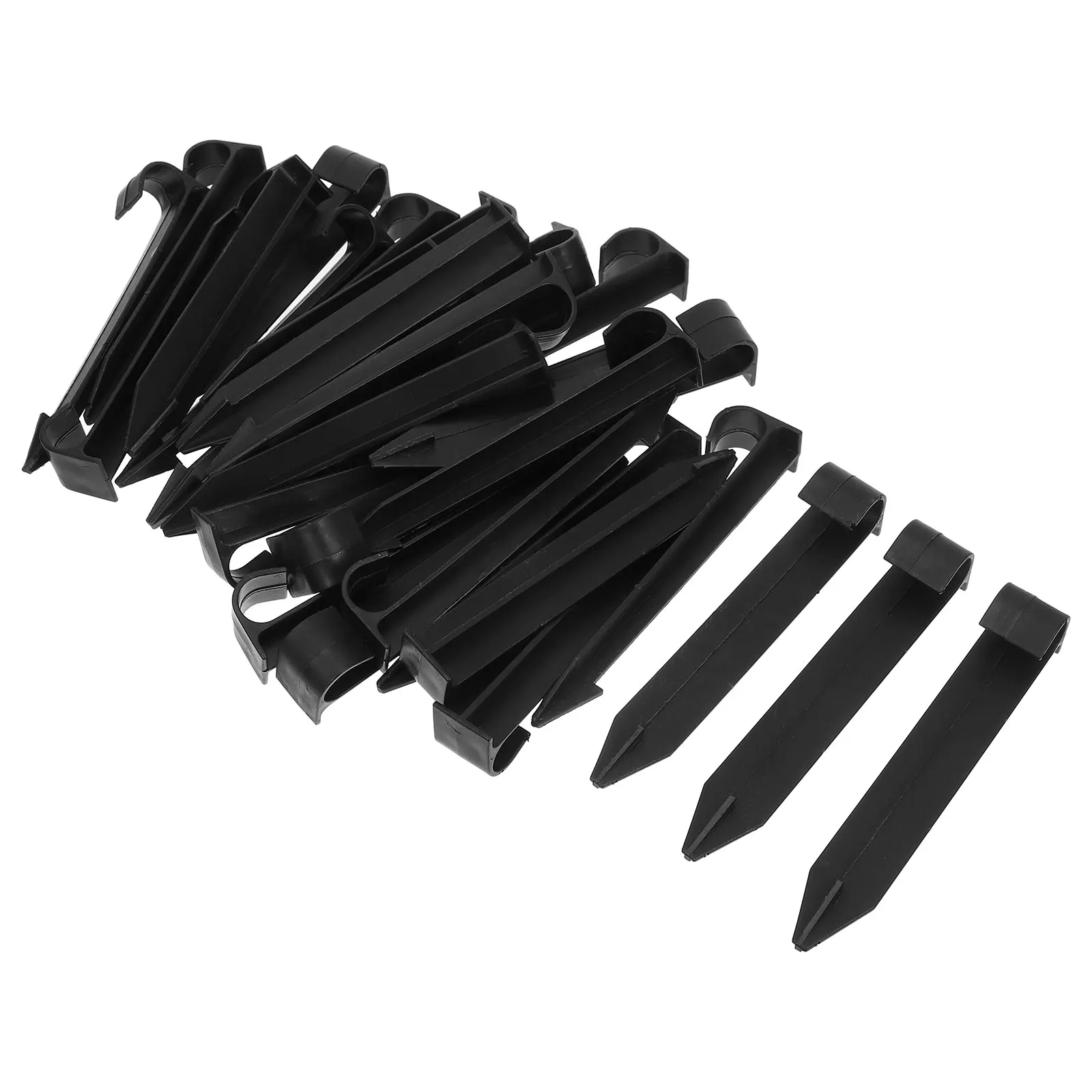 

30pcs Pipe Fixing Stakes Secure Garden Irrigation Plastic Stakes Drip Support Lawn Anchoring Soaker Hose Pegs Garden Hose Guide