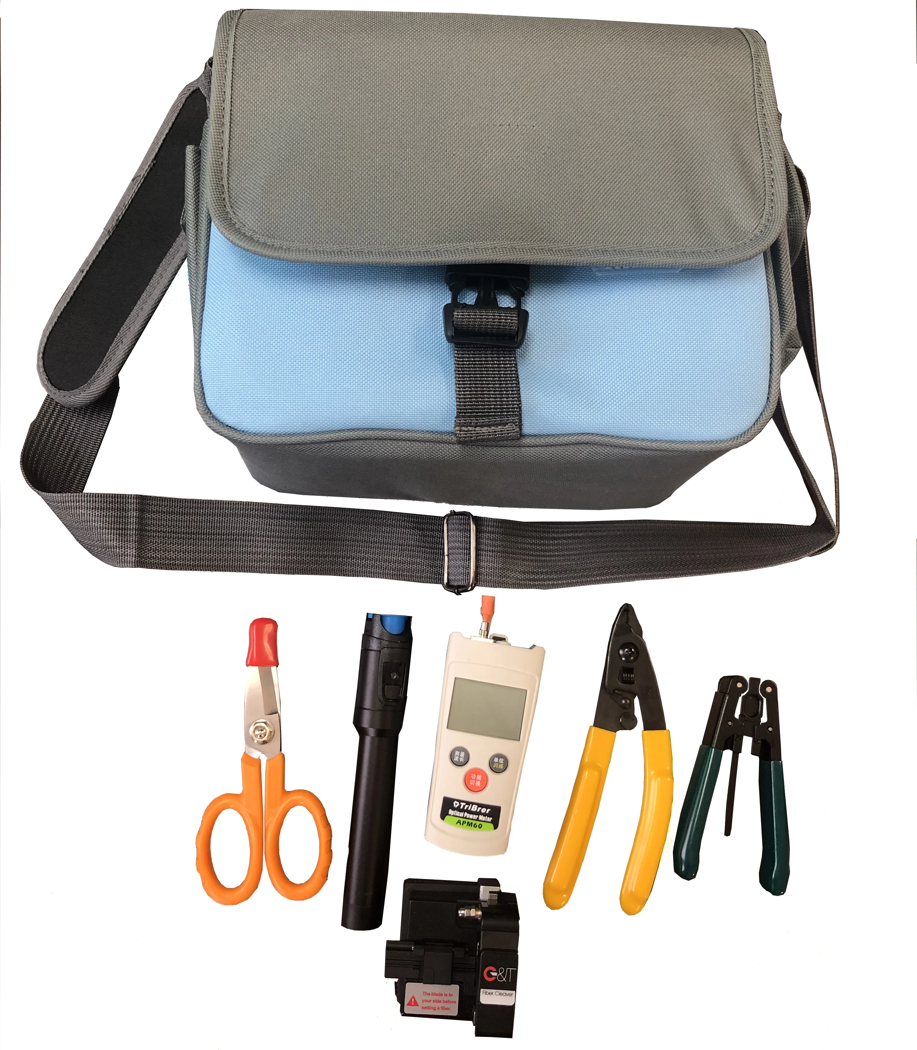 Hot Sale High Quality FTTH FTTX Fiber Optic Network Tool Kit With Fiber Cleaver And VFL