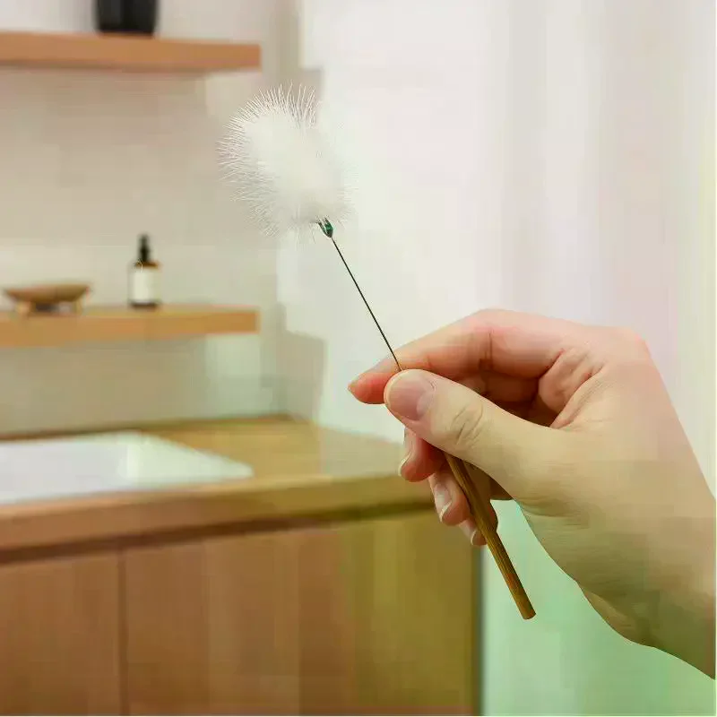Wooden Handle Ear Pick Wax Removal Curette Tool Set Ear Massage Cleaning Health Care Accessory