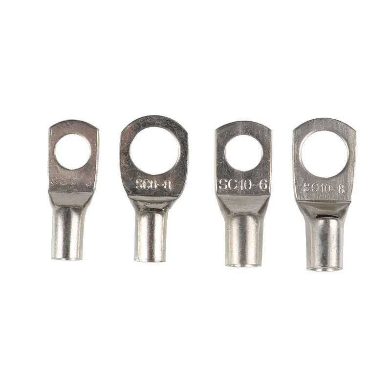 80-حزمة SC الأرجواني النحاس القصدير مطلي محطة كتلة مجموعة الأسلاك النحاسية العروة SC اللمحة حفرة محطة كتلة النحاس الأنف