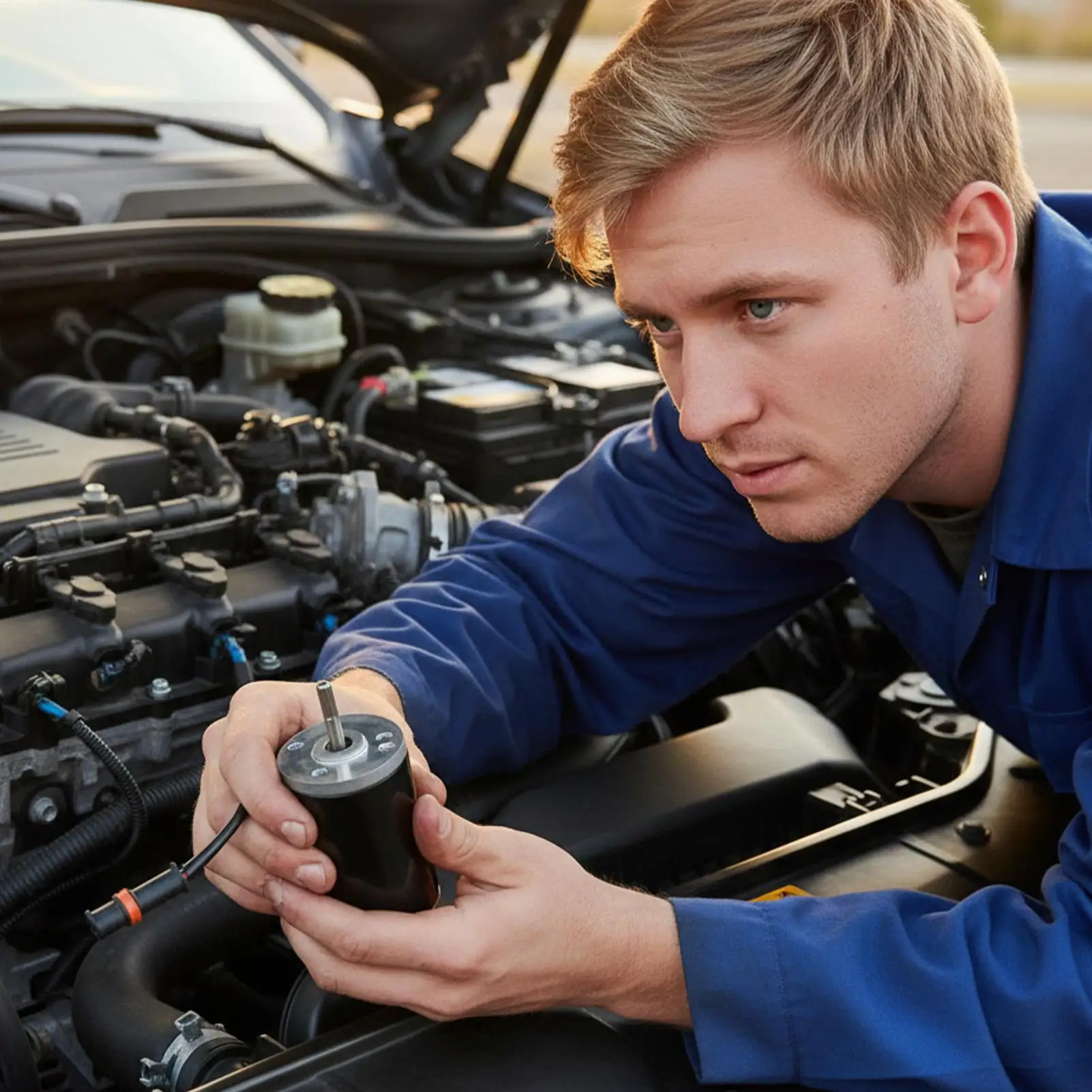 

Heater Blower Motor Compact Overheat Protection Plug Connection RV Parking Heater Replacement Motor for Trucks RVs Boats Rough