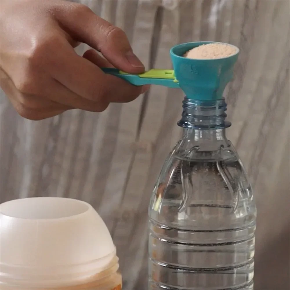 Spoon Funnel for Protein Powder - No Spill Measuring Tool, Perfect for Baby Formula, Workout Drinks & Mess-Free Refills!