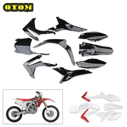 Motorcycle For HONDA Front Number Plate Rear Fender Side Panel Mudguard Fuel Tank Guard Body Fairing Cover CRF250R CRF450R Bikes