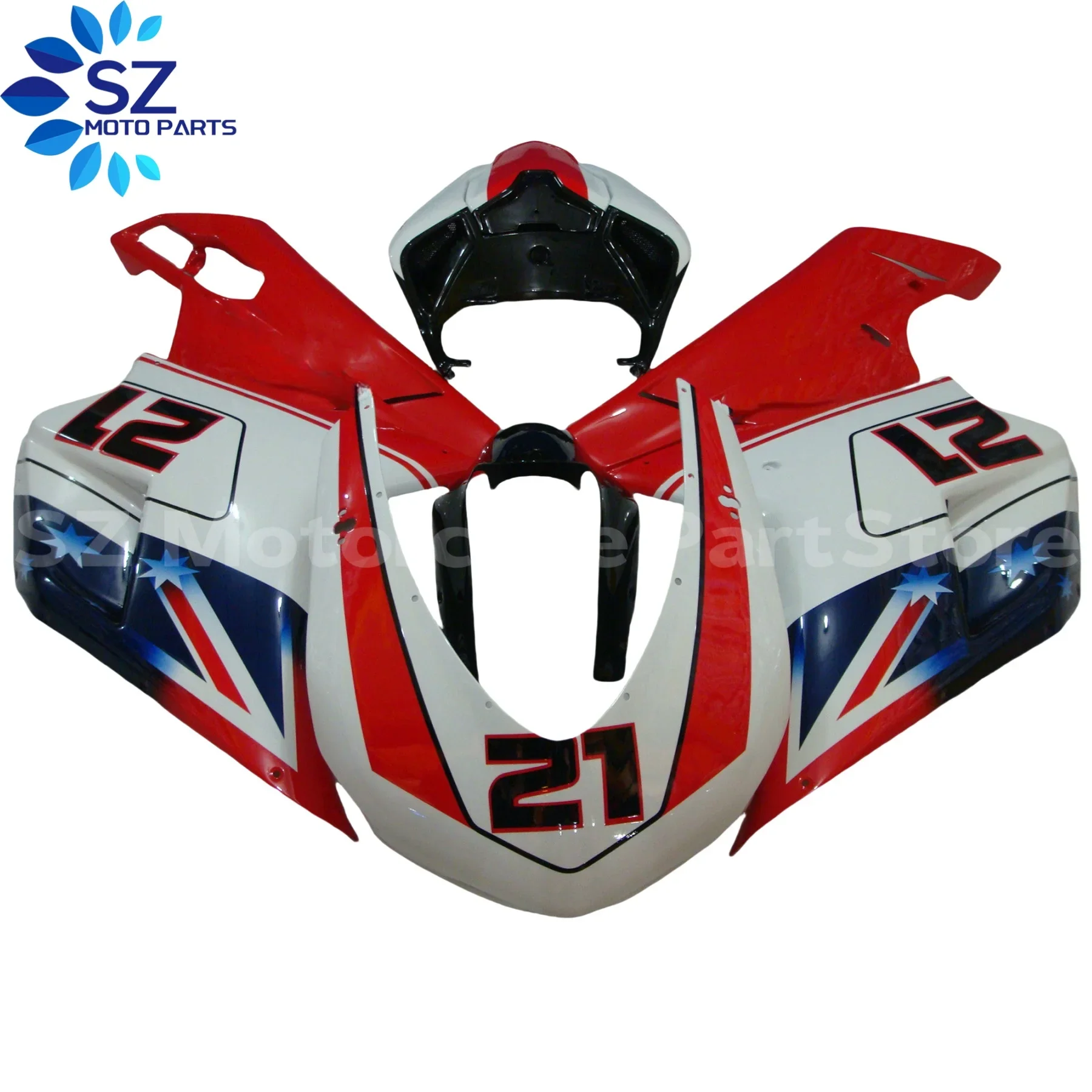 

Motorcycle Fairing Kit for Ducati 848 1098 1198 07-11 EV0 2007 2008 2009 2010 2011 Fairing