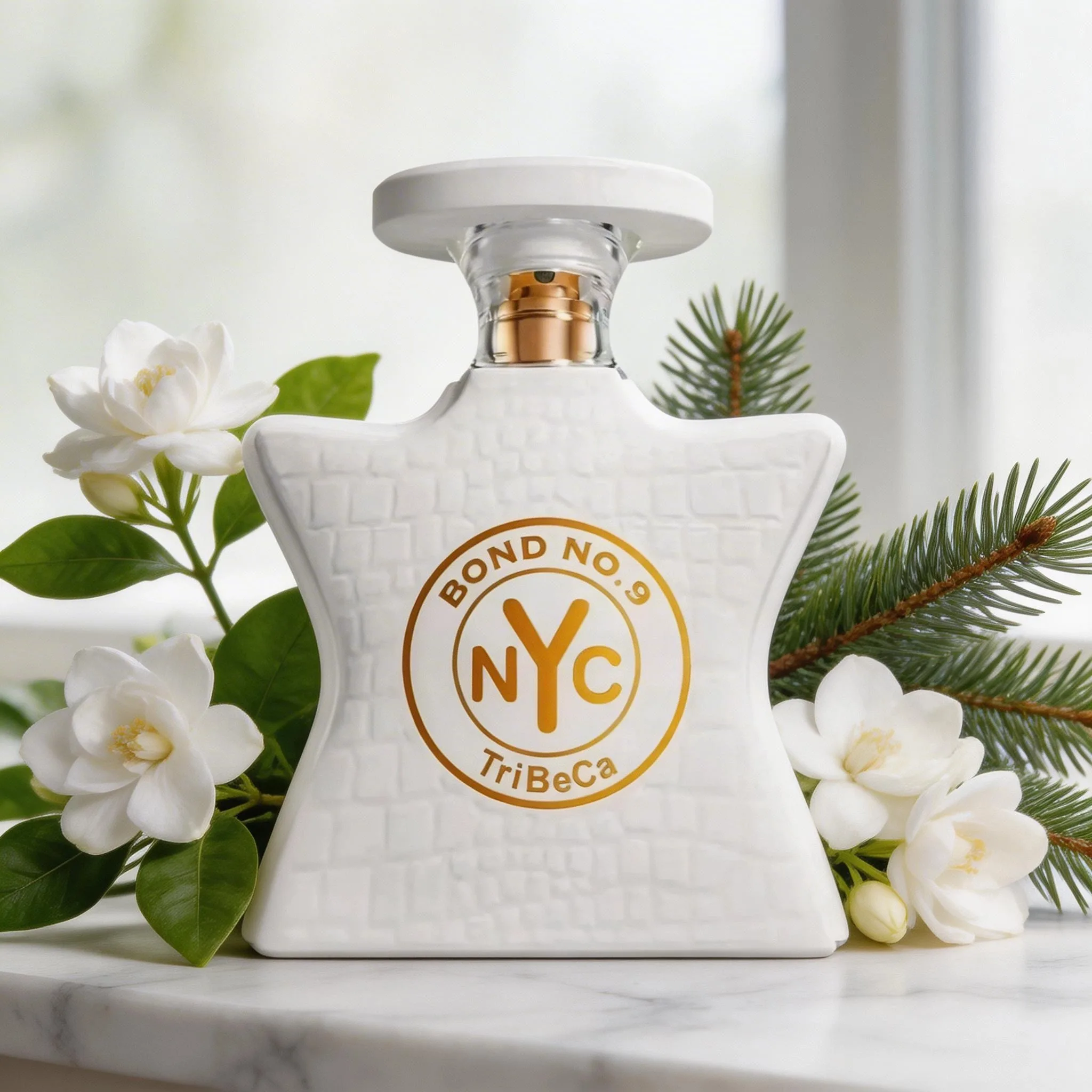 

Bond No.9 TriBeCa EDP 100ml Unisex Perfume, Luxury Niche Fragrance with Jasmine Cedarwood & Ambroxan for Her & Him