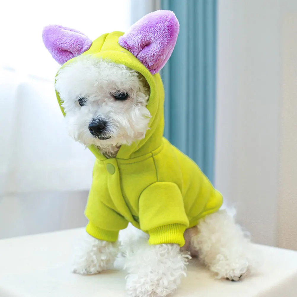 

Dog Hoodie Breathable Warm Puppy Clothes Cozy Dog Coat Autumn Winter Festival Cosplay Lovely Pet Sweater Puppy Hoodie