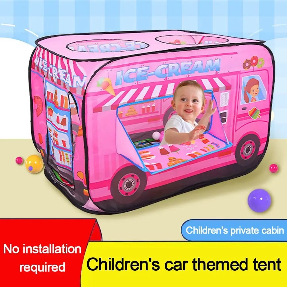 Tienda de helado plegable resistente con bolsa de transporte, tienda de juegos para niños, tiendas prácticas, casa de Castillo de princesa para interiores y exteriores