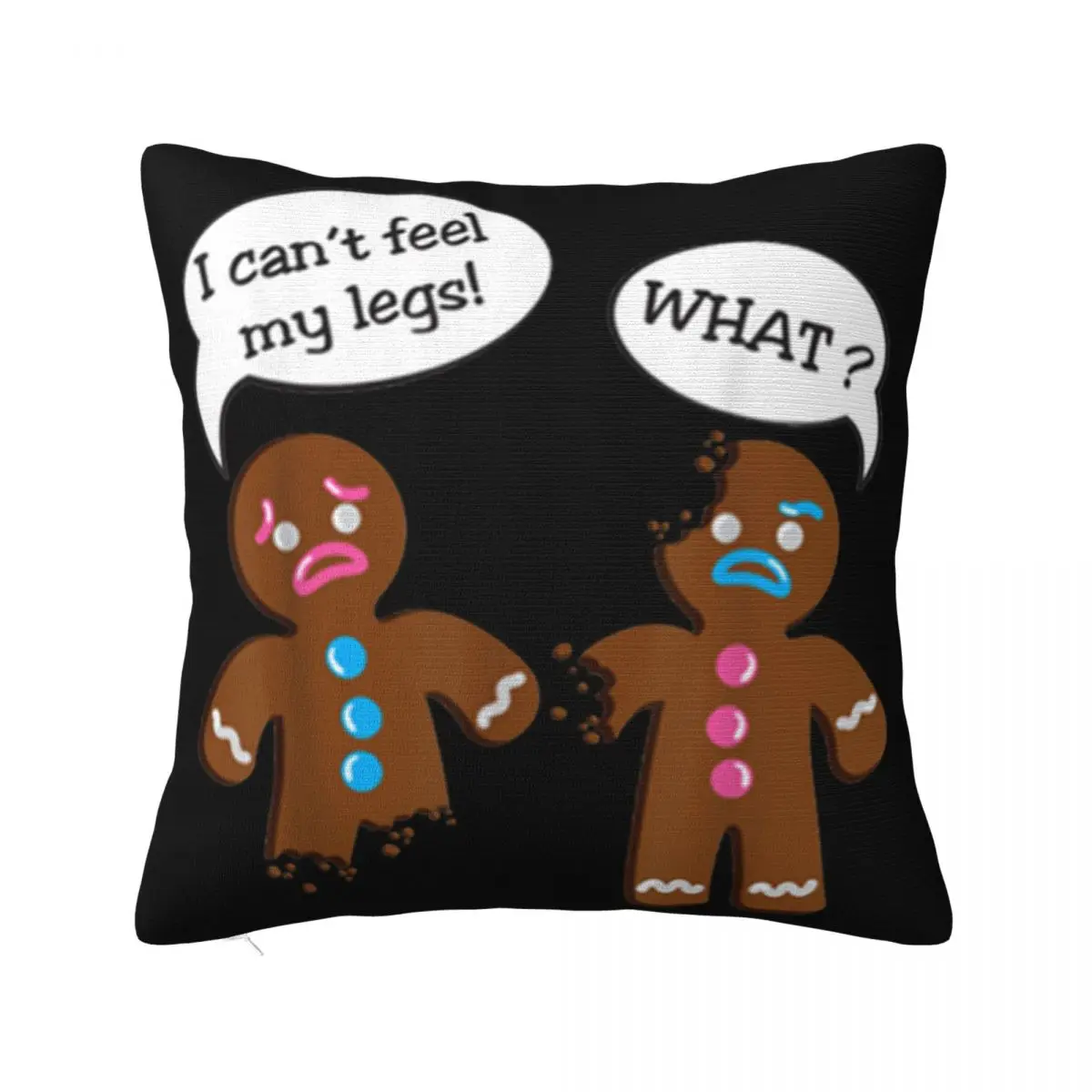 Official Gingerbread Men Christmas Graphic Letter On Sale Oversize Style Classic Unisex Adults High Quanlity Pillow Case