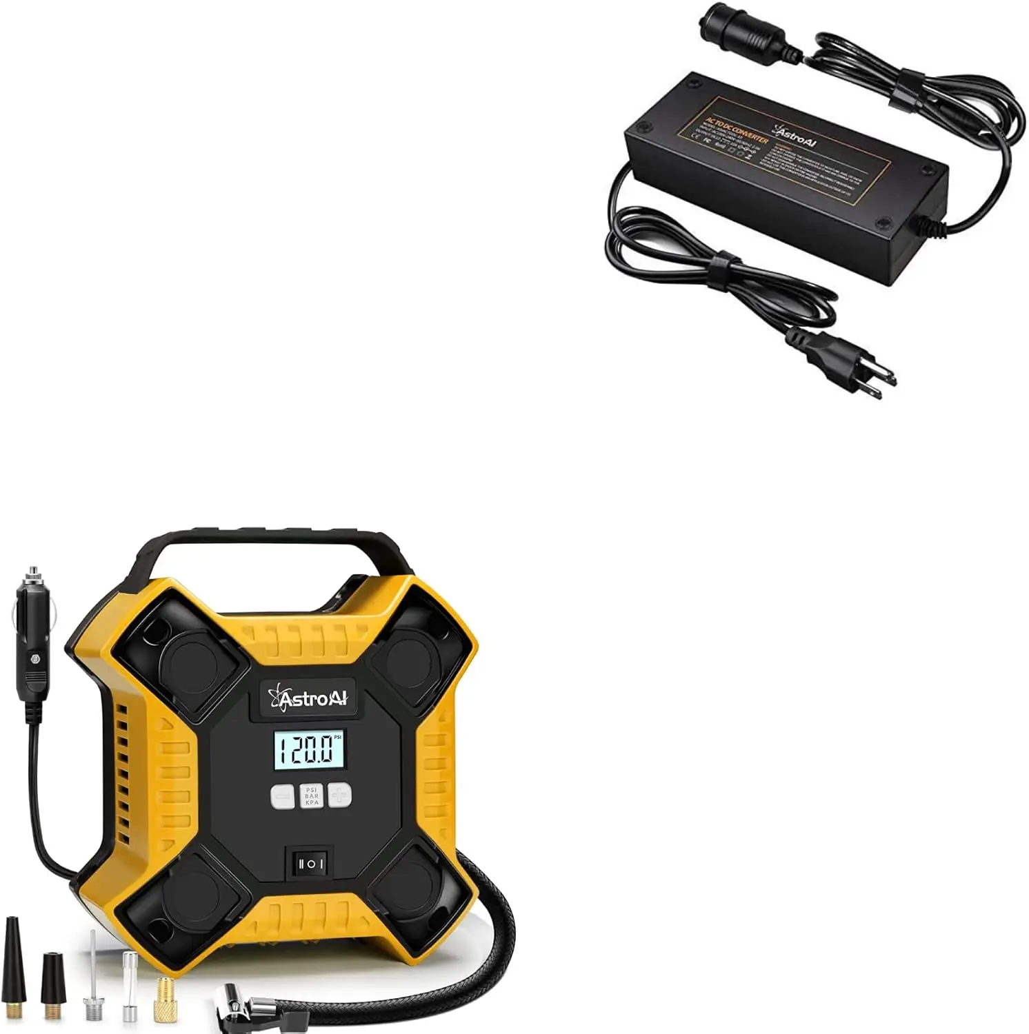 

Компактный портативный насос для накачивания автомобильных шин переменного/постоянного тока 10 А 160 фунтов на квадратный дюйм для обслуживания автомобилей