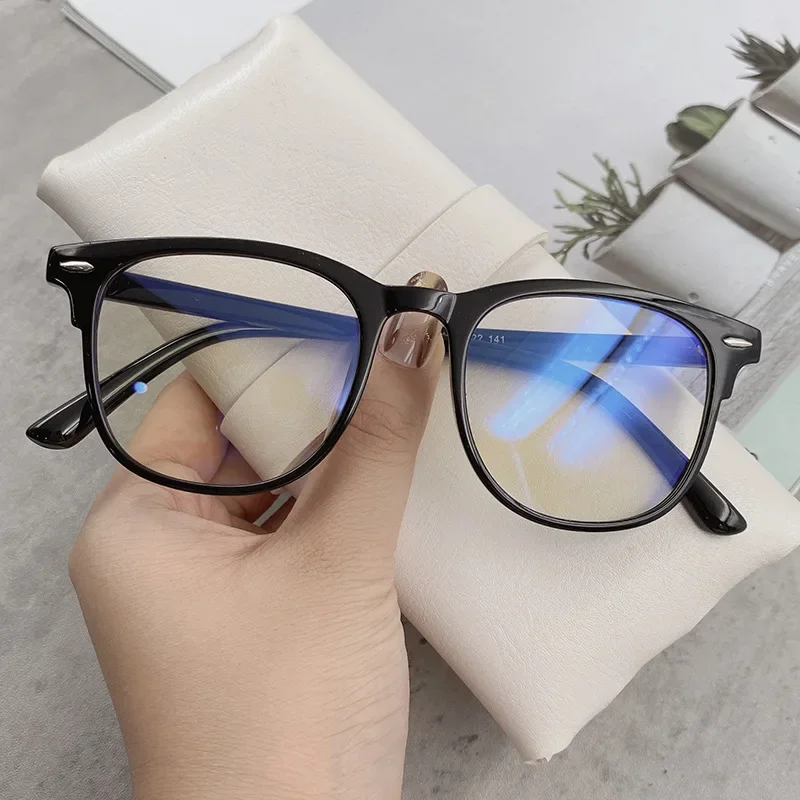 Anti-blue Light Optical Glasses Fashion Men Women Large Frame Computer Glasses Vintage Trasparent Optical Spectacle Eyeglasses