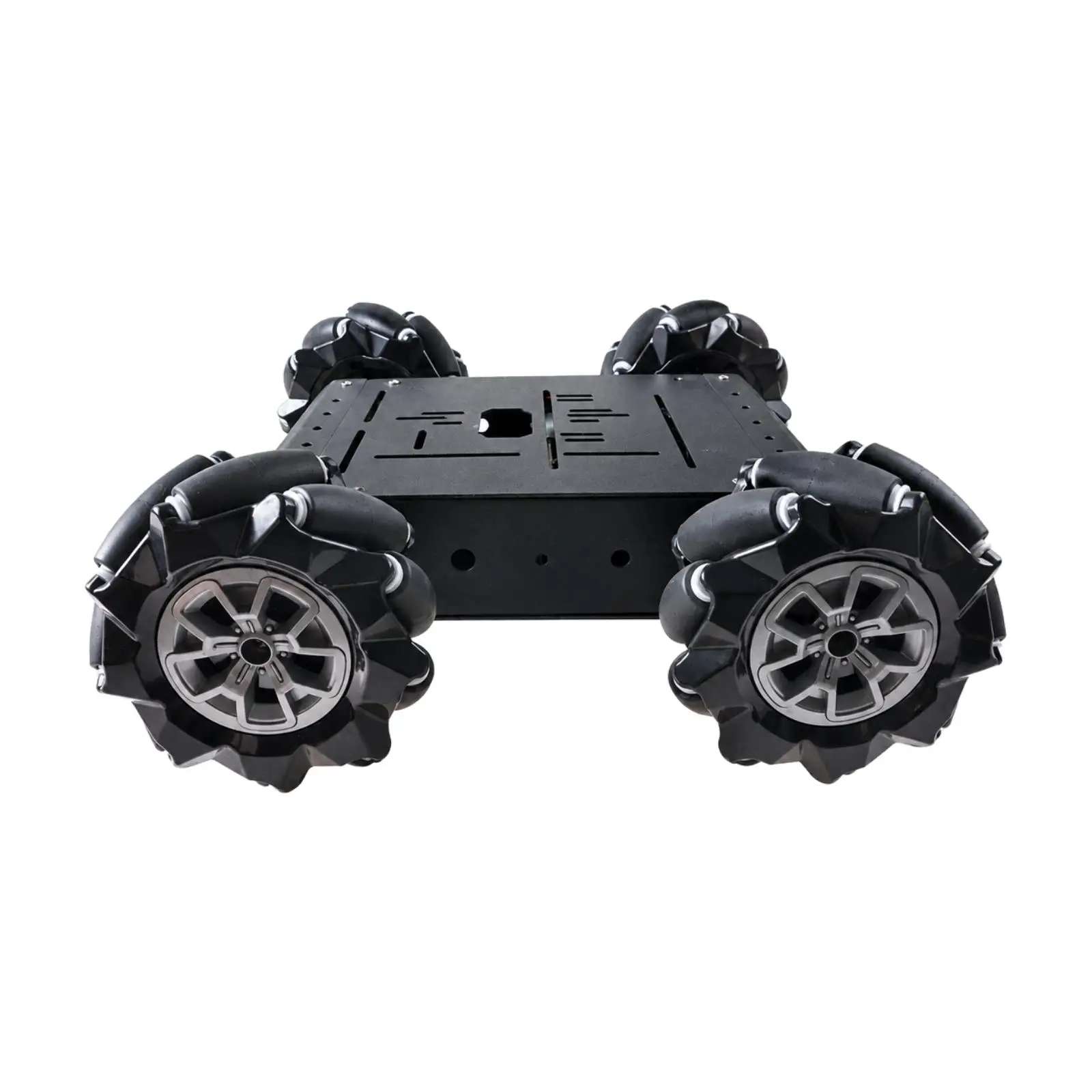Complete Metal Robot Chassis Set with 97mm Mecanum Wheels for Hobby Engineering Projects