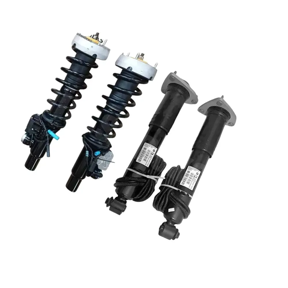 4 pieces Front Rear Left Right Shock Absorbers with EDC Module Fit BMW X5 E70 X6 E71 2007-2013 371167945 37116794532 37116777574