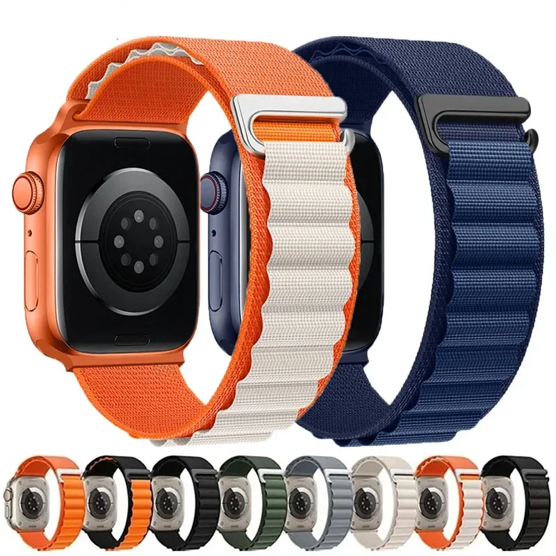 Ремешок Alpine loop для Apple Watch Ultra2, ремешок 49 мм, 46 мм, 44 мм, 40 мм, 45 мм, 41 мм, 42 мм, браслет correa iWatch series 10 9 8 7 5 4 6 se